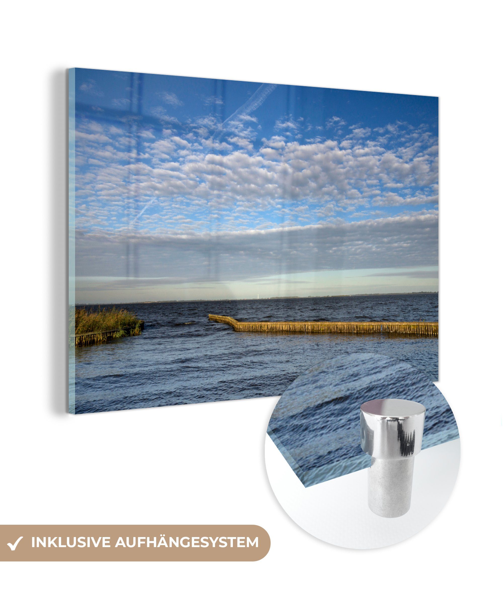 See, - Acrylglasbilder & Schlafzimmer Friesland MuchoWow (1 Luft Wohnzimmer St), Acrylglasbild -