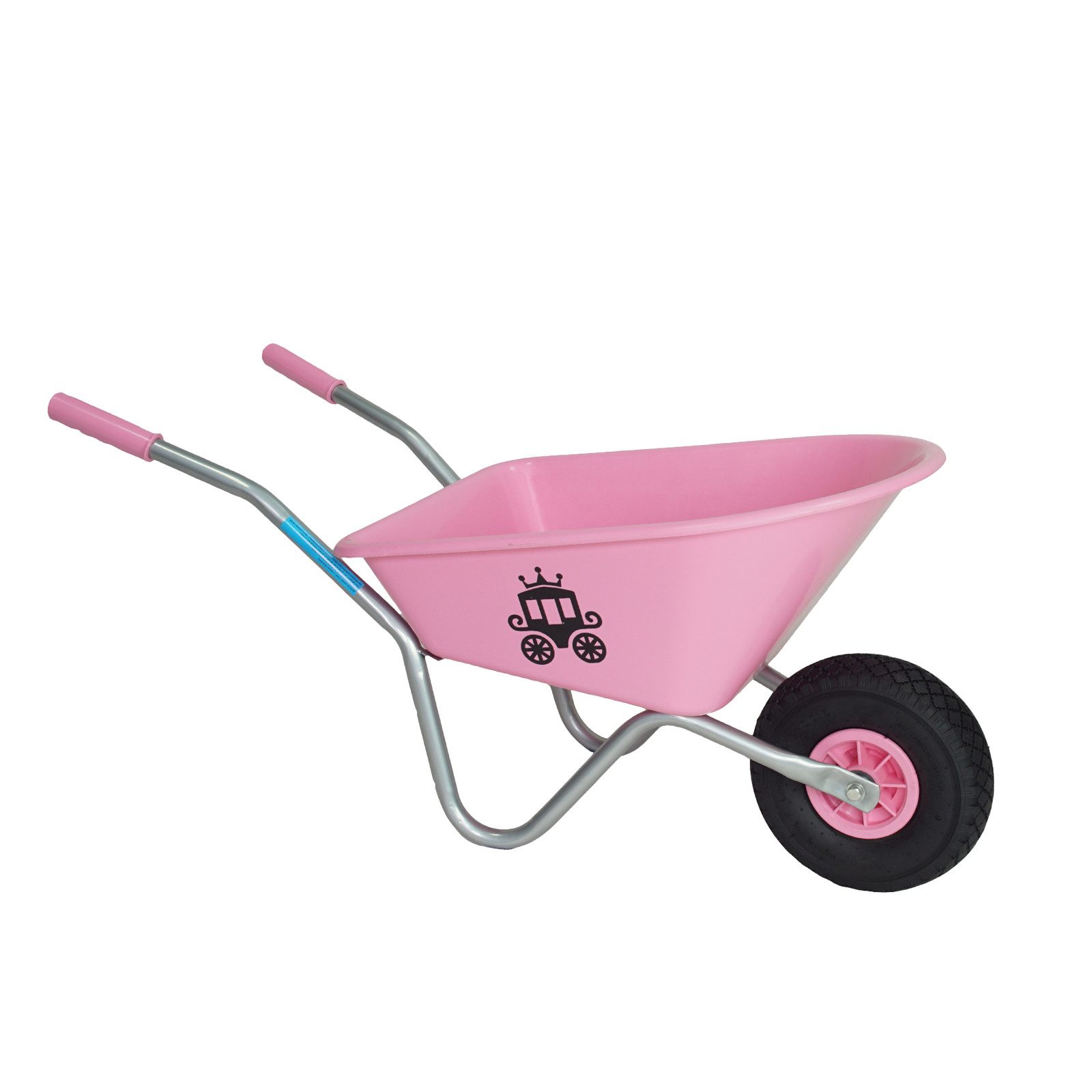 TRUTZHOLM Schubkarre Kinderschubkarre Prinzessin Metallschubkarre Gartenkarre Sandspielzeug