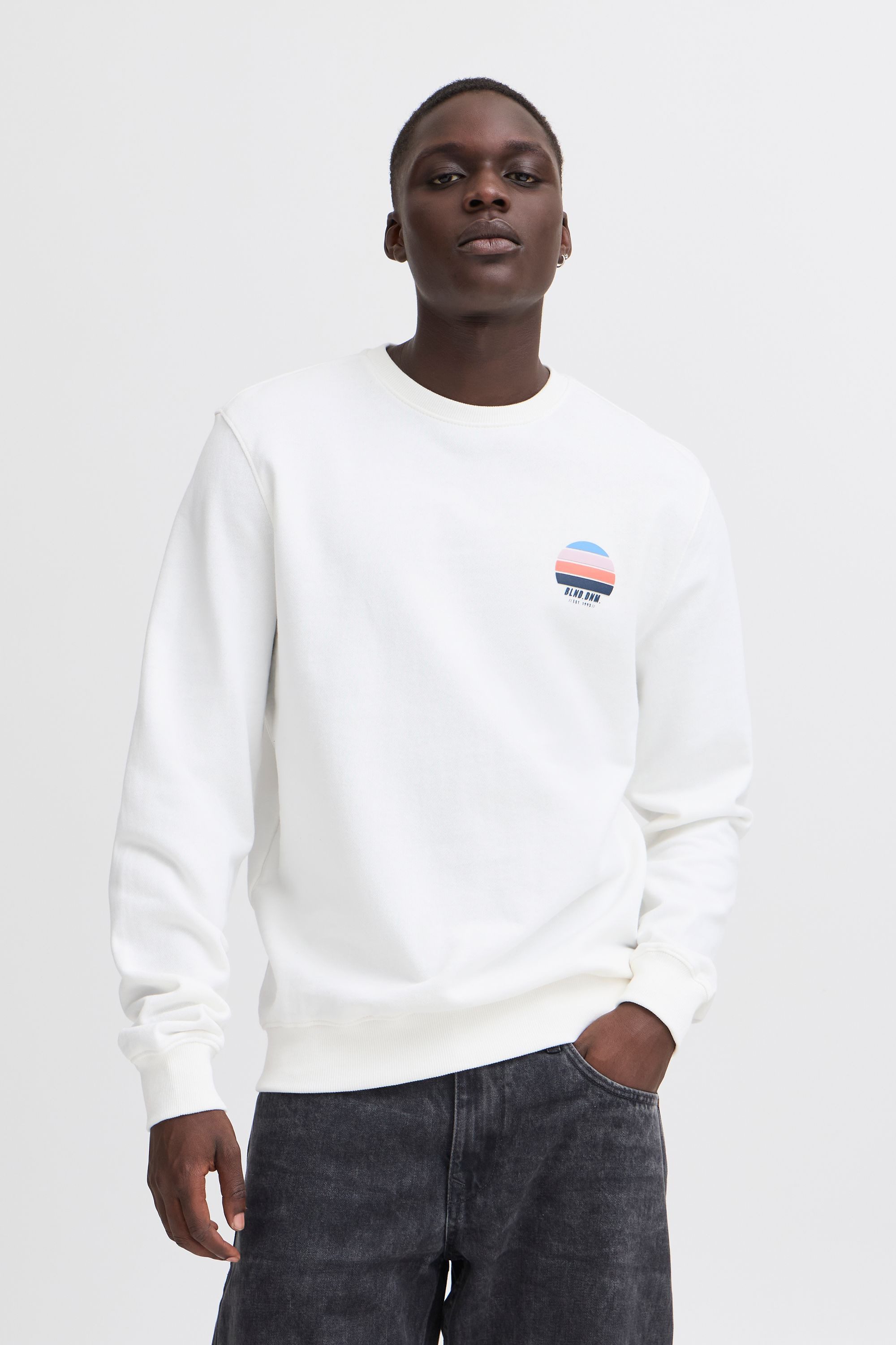 Blend Rundhalspullover BHJARUB Lässiger Sweatpullover mit Print günstig online kaufen