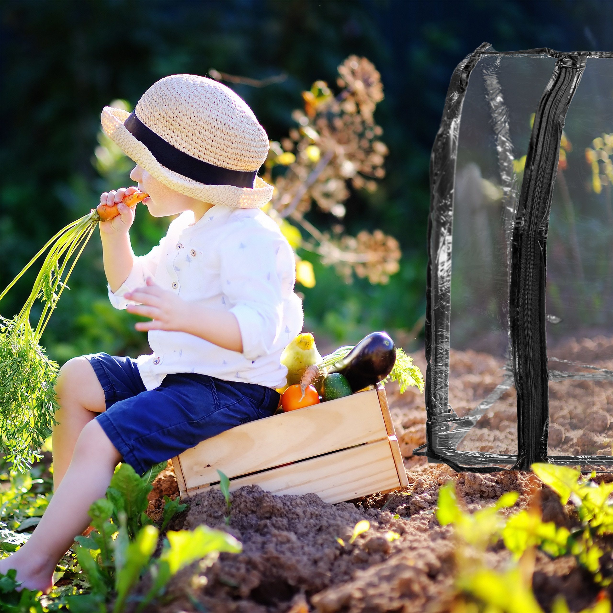 relaxdays Frühbeet Folienfrühbeet PVC