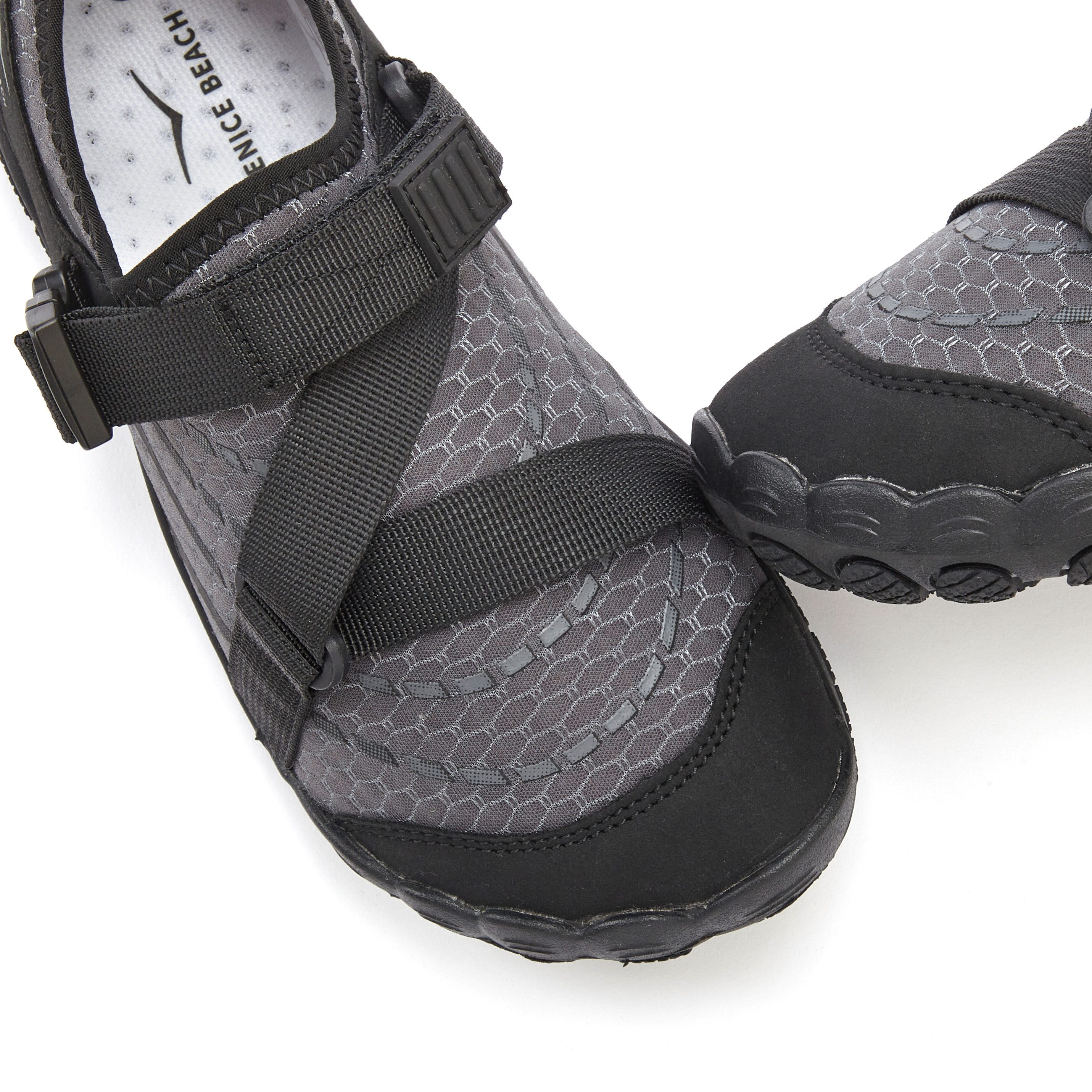 Venice Beach Badelatsche, Badeschuhe, Badeschlappe, Barfußschuh, leichter Slipper Aquaschuh Wasserschuh schnelltrocknend mit ultraleichter Sohle VEGAN