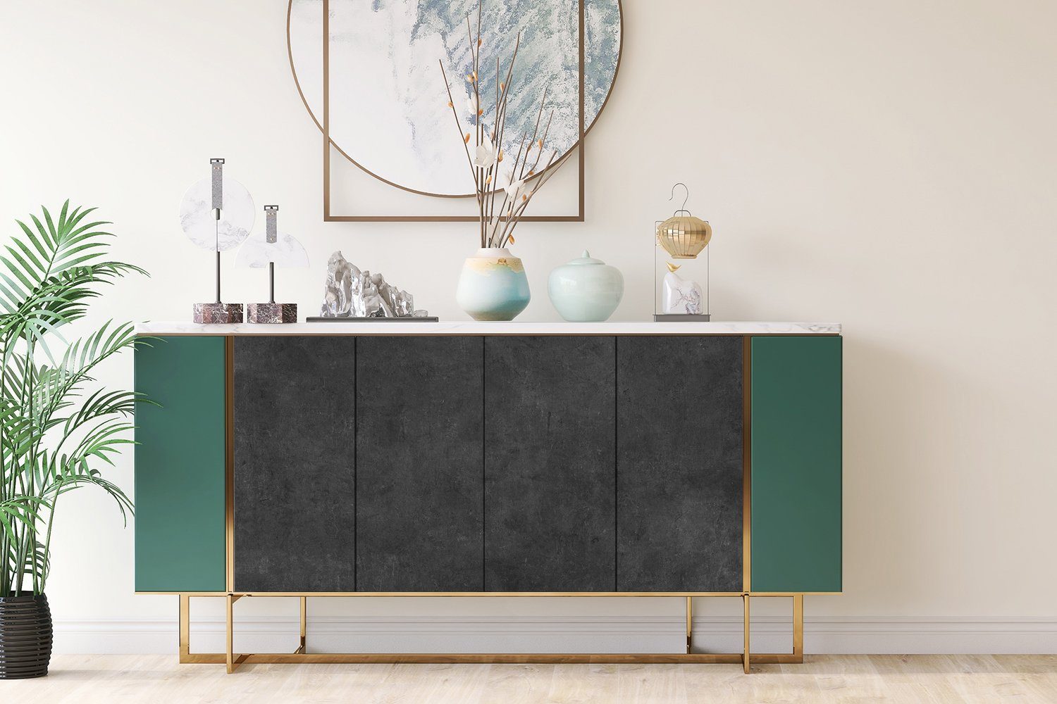 Tulup Möbelfolie Selbstklebende Klebefolie Dekofolie 100 cm x 50 cm Dekor Premium, Oberflächenempfehlung, Rechteckig, Abziehen und Aufkleben