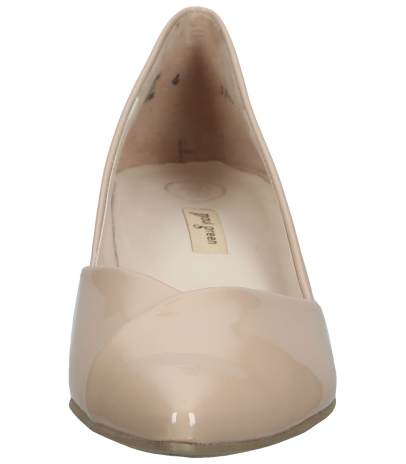 Leder Lack Beige Pumps Paul Green Pumps