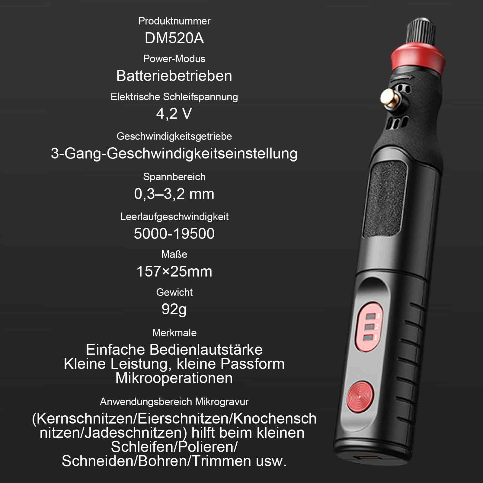 OKWISH Akku-Multifunktionswerkzeug Rotationswerkzeuge Graviergerät Schleife günstig online kaufen