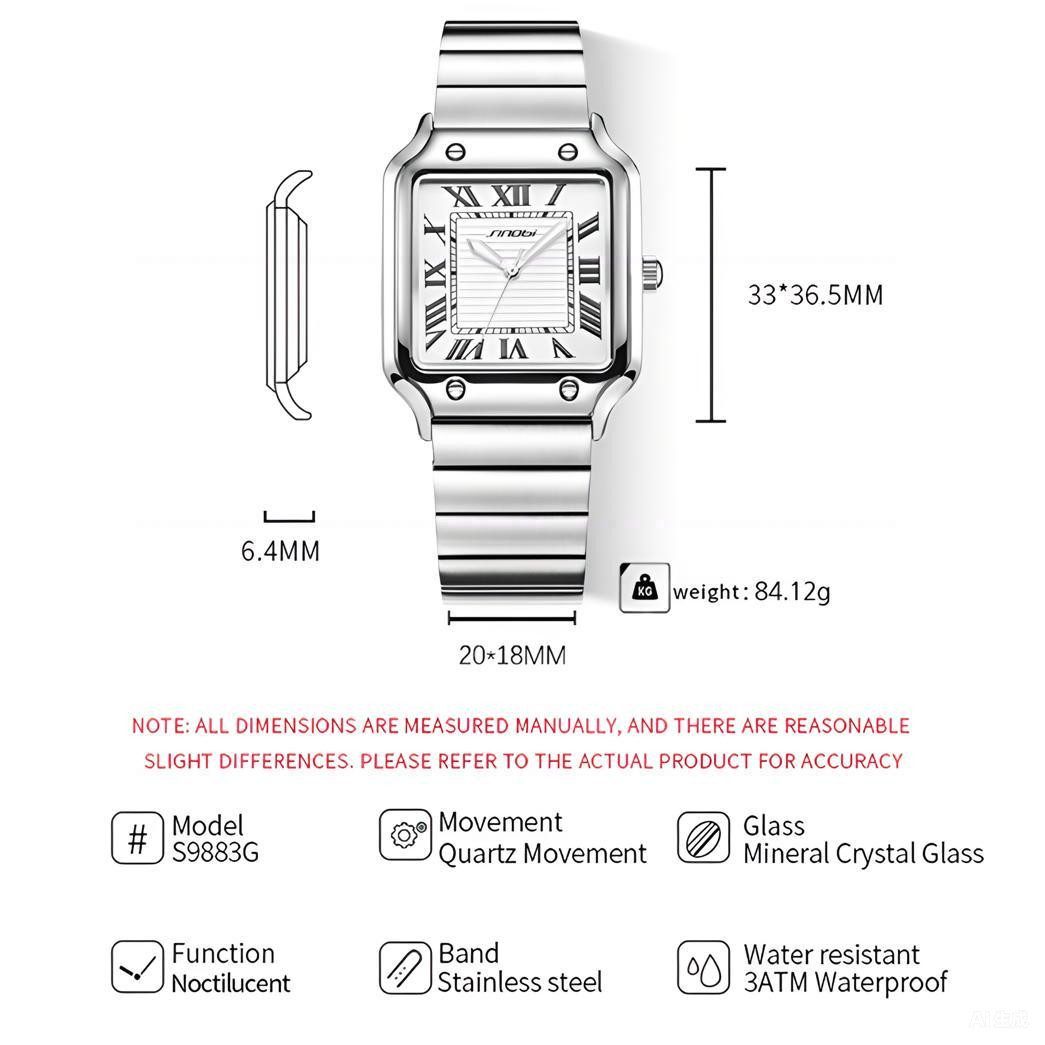 Forrlite Quarzuhr Quarzuhr, Armbanduhr Edelstahl Herren Uhr, Multifunktionsuhr Herrenuhr, (Multifunktionsuhr Armbanduhr, Edelstahl Armbanduhr, Chronograph Herrenuhr, Herrenuhr), Edelstahlarmband, Geschenkebox, inkl Armbandkürzer & Etui