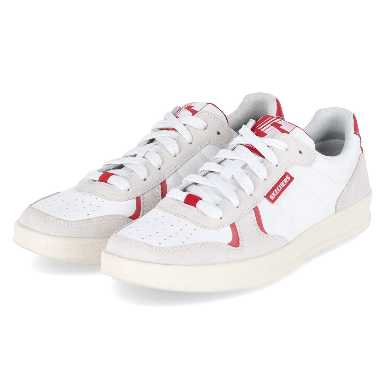 Skechers Skechers 210855 WRD SP Herren Leder und Synthetik rot Schnürschuh