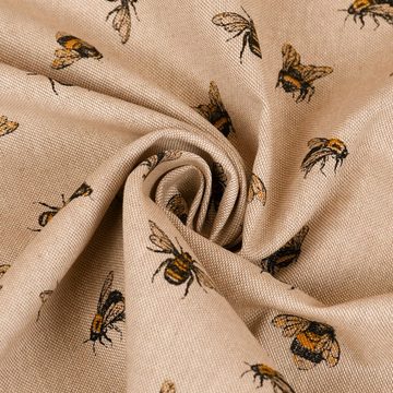 SCHÖNER LEBEN. Dekokissen SCHÖNER LEBEN. Kissenhülle Bee Buzzing Bienen Hummeln natur gelb