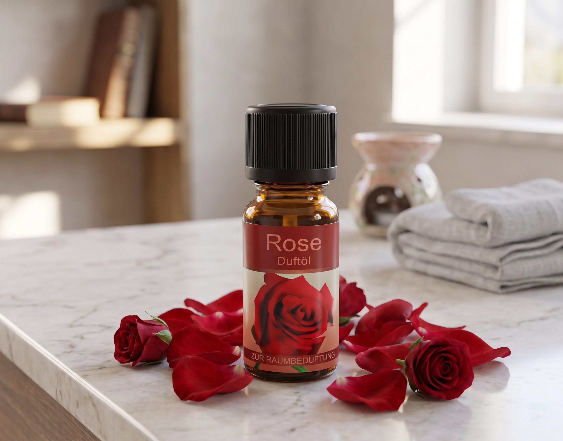 Elina Med Duftöl ELINA Duftöl Rose 10ml in Glasflasche