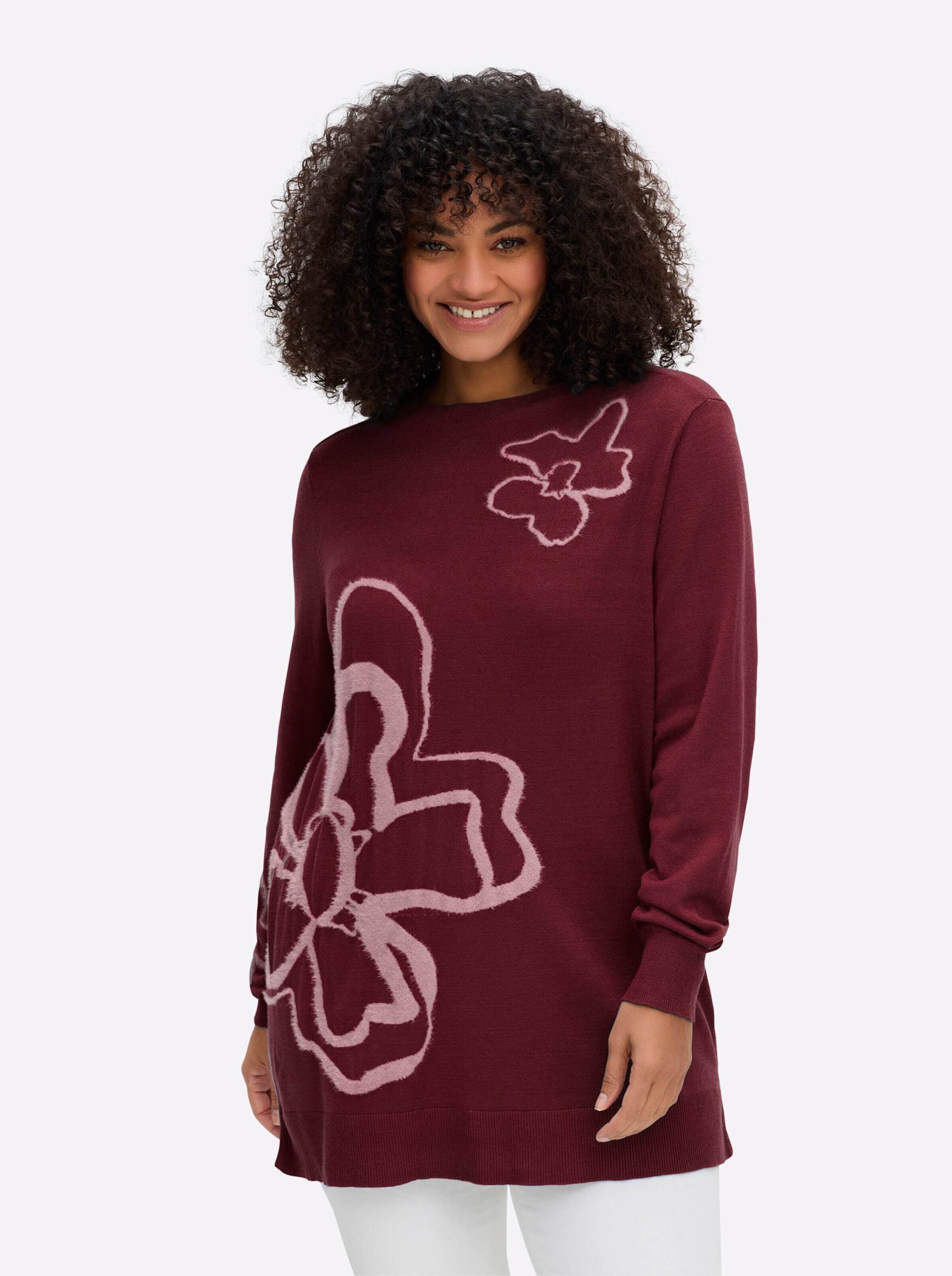 Strickpullover Pullover Langarm Jersey, Intarsien