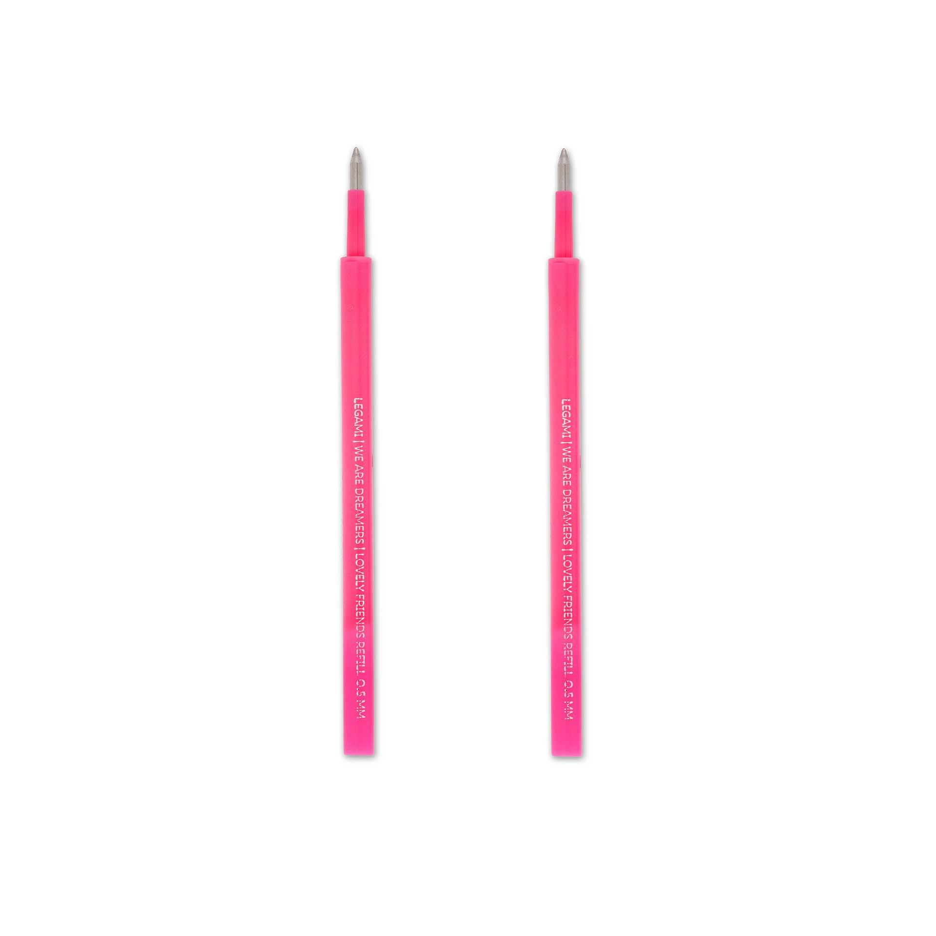 Legami Gelroller Legami Set 2 Ersatzpatronen für Gelstift Lovely Friends Neon Pink