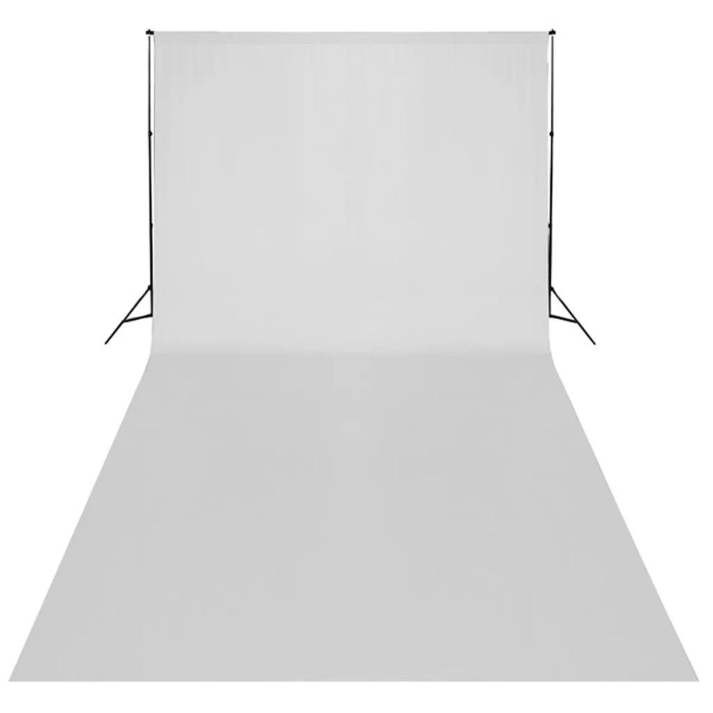 cm Fotohintergrund 600300 Leuchten Weißem Set Hintergrund mit Fotostudio vidaXL