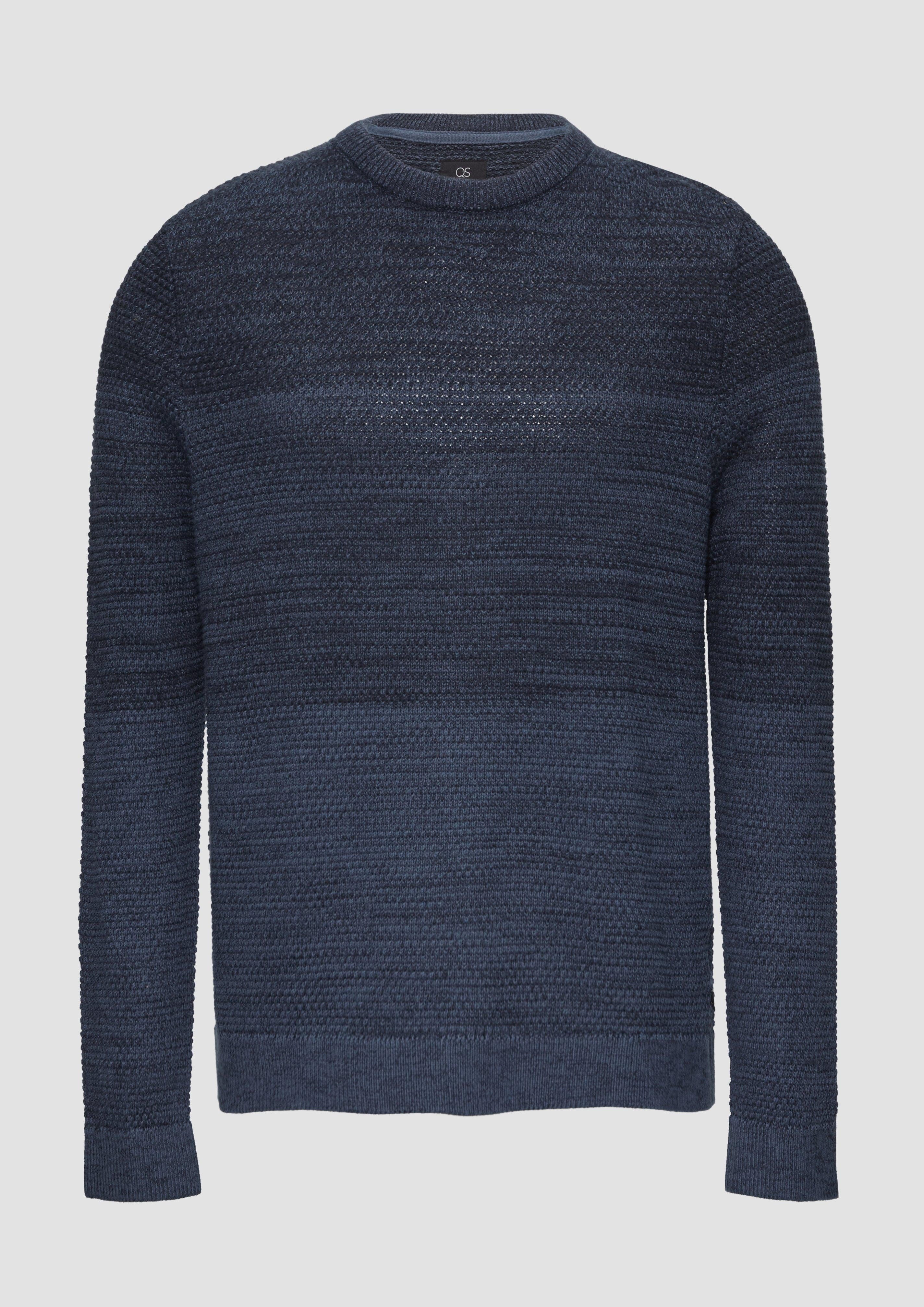 Strickpullover Strickpullover in melierter Streifenoptik