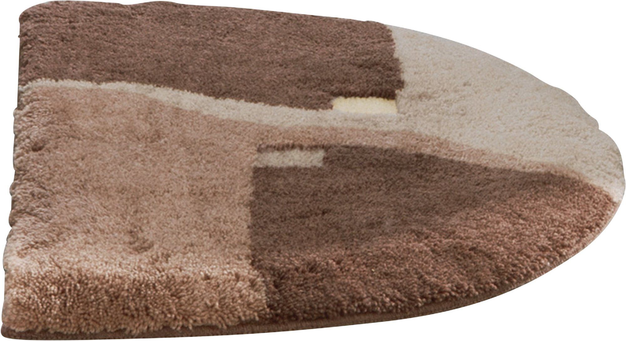 Erwin Müller Duschmatte Duschvorlage "Athen" halbrund, Höhe 20 mm, Grafik günstig online kaufen