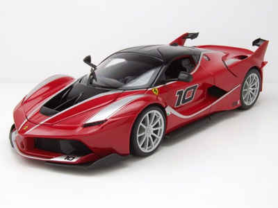 Maisto® Modellauto Ferrari FXX K #10 2015 rot Modellauto 1:18 Bburago, Maßstab 1:18