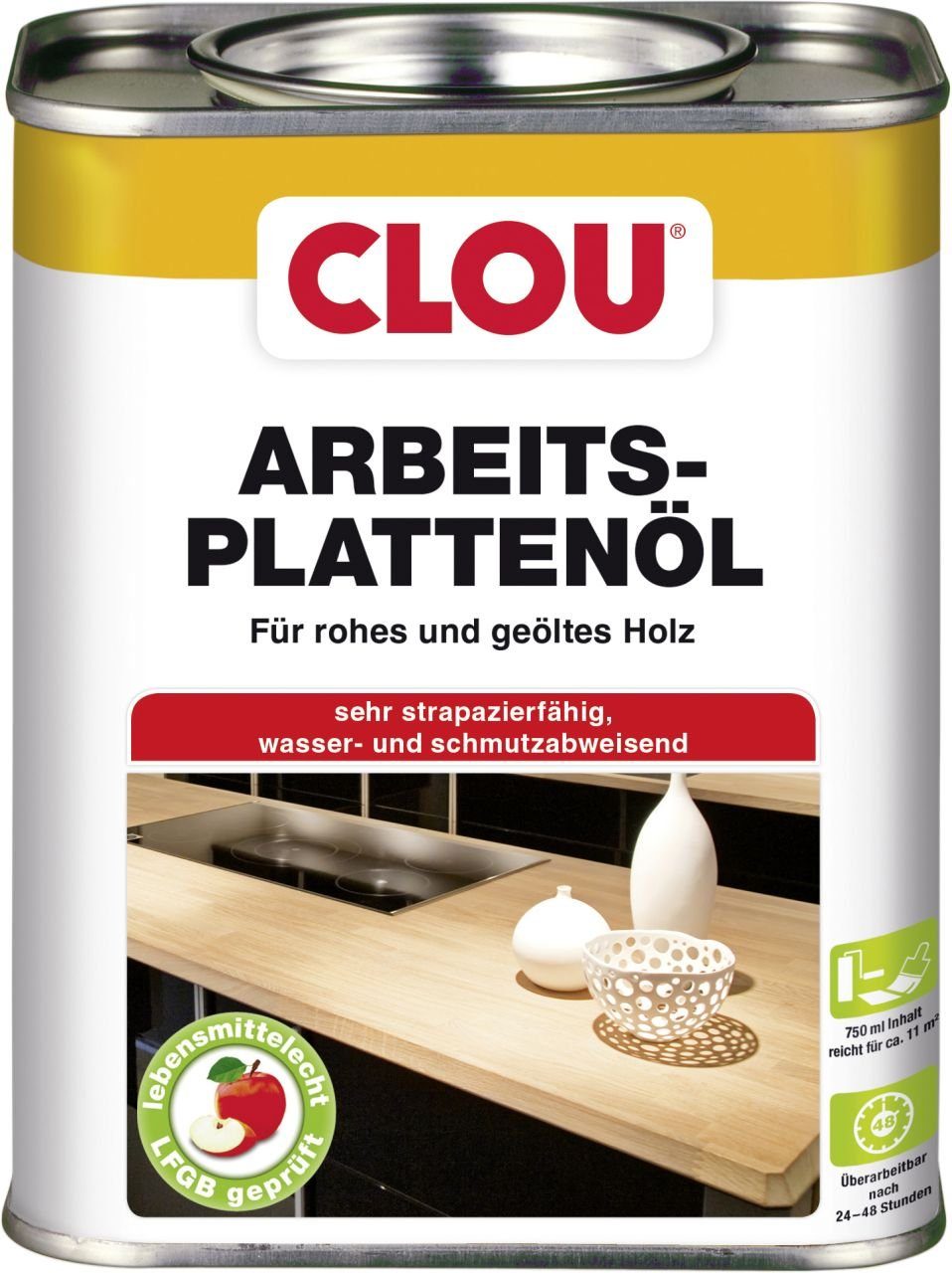 CLOU Hartholzöl Clou Arbeitsplattenöl 750 ml