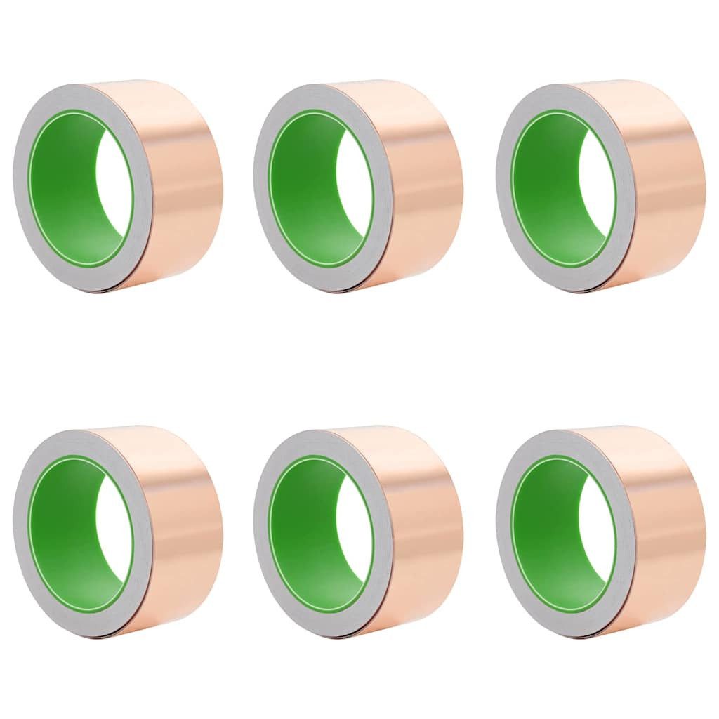 vidaXL Kupferband, Kupferband 6 pcs Kupfer 2000 x 5 cm Kupfer