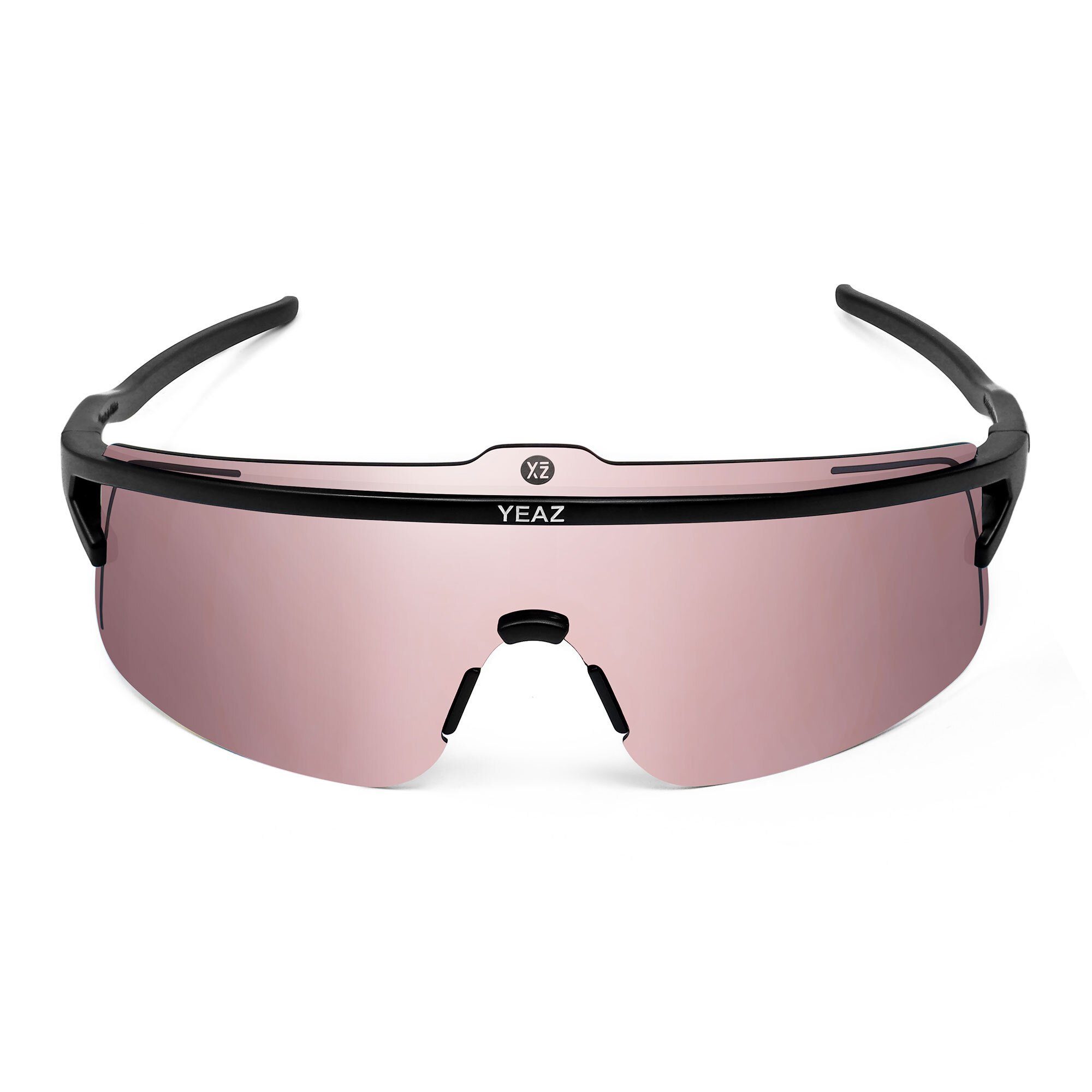 YEAZ Sportbrille SUNSHADE Sport-Sonnenbrille Black/Silver, Erlebe günstig online kaufen