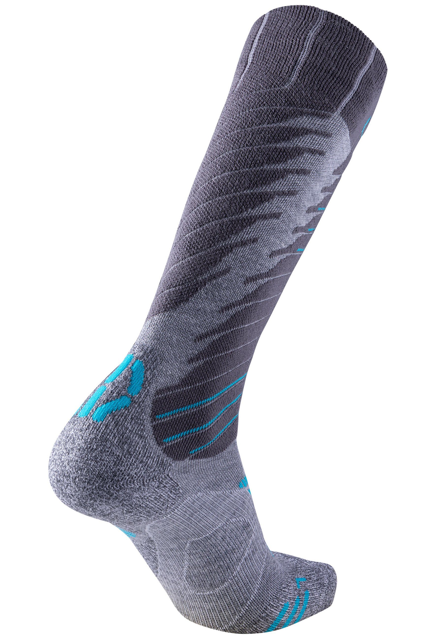 (1-Paar) grau UYN Fit Ski Comfort Socken