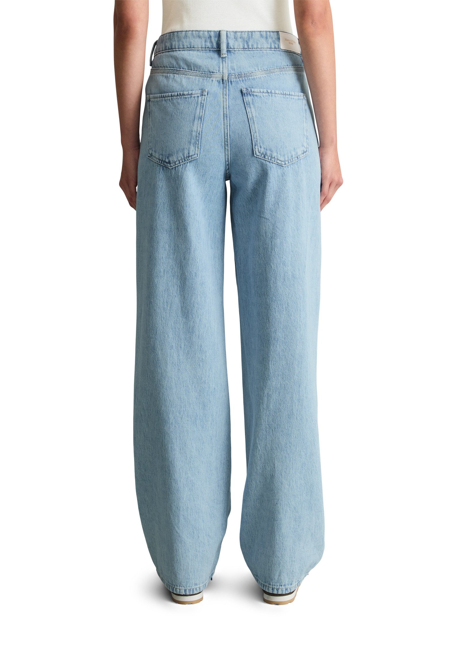 Marc O'Polo DENIM Weite Jeans aus leichter Bio-Baumwoll-Qualität