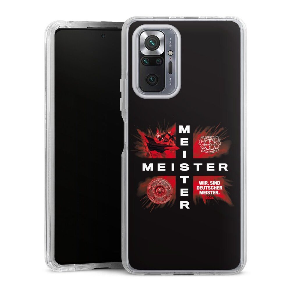 DeinDesign Handyhülle Bayer 04 Leverkusen Meister Offizielles Lizenzprodukt, Xiaomi Redmi Note 10 Pro Hülle Bumper Case Handy Schutzhülle