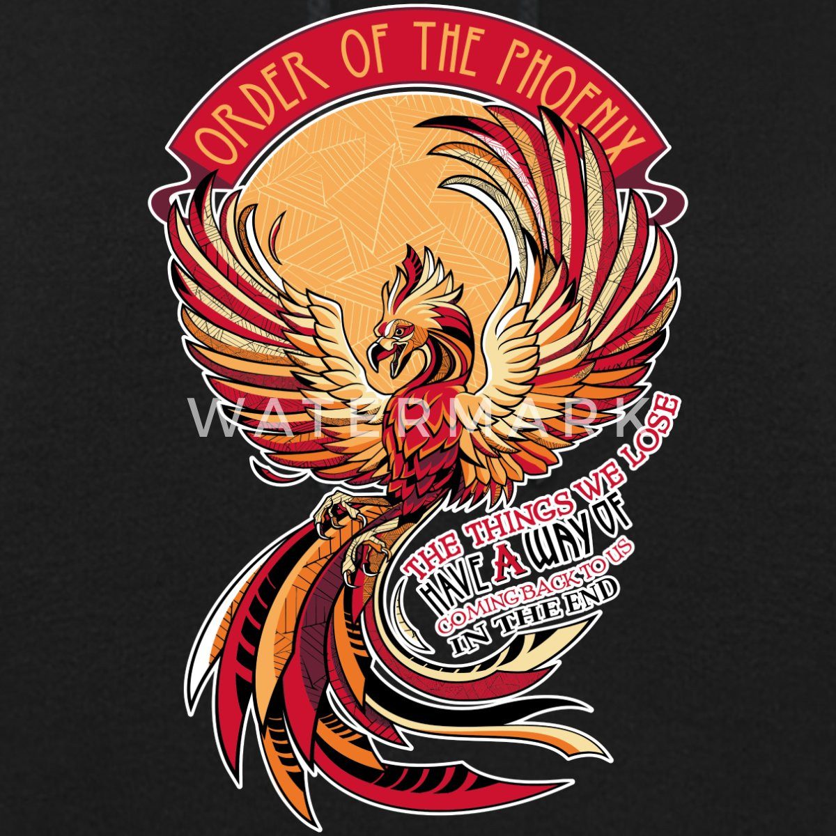 Spreadshirt Hoodie Harry Potter Phönix Fawkes Damen Hoodie (1-tlg)