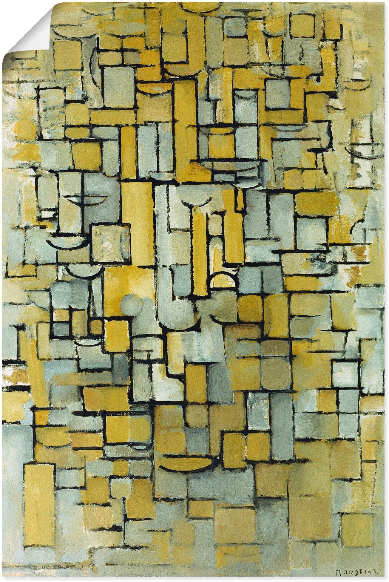 Artland Kunstdruck Komposition. 1913., Muster (1 St), als Alubild, Leinwandbild, Wandaufkleber oder Плакат in versch. Größen