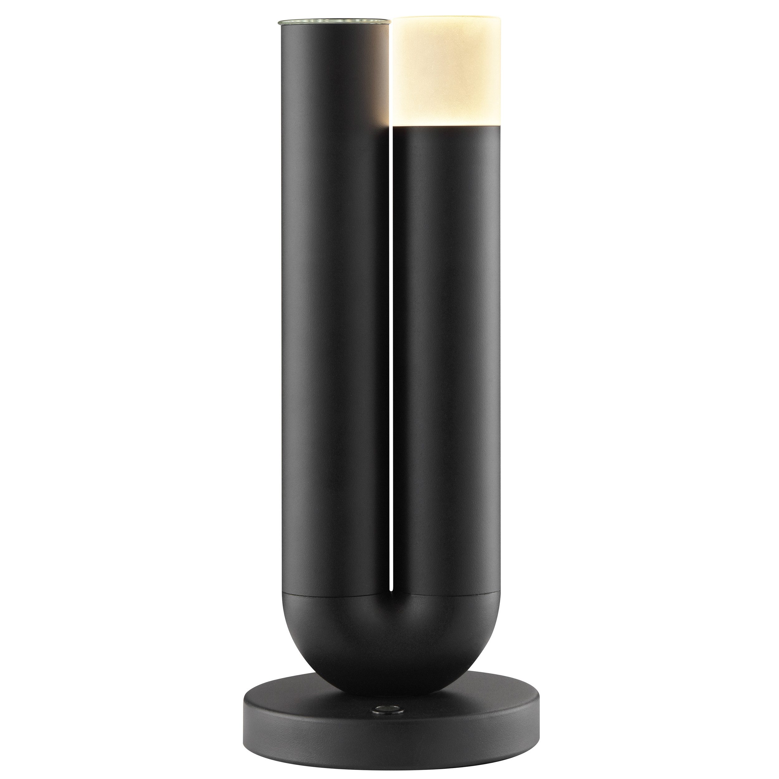 Brilliant LED Tischleuchte Sayu, Dimmfunktion, USB-Ladefunktion, LED fest integriert, Warmweiß, LED Akku-Leuchte mit Vase, 27 cm, 250lm, 2700K, Wireless Charging