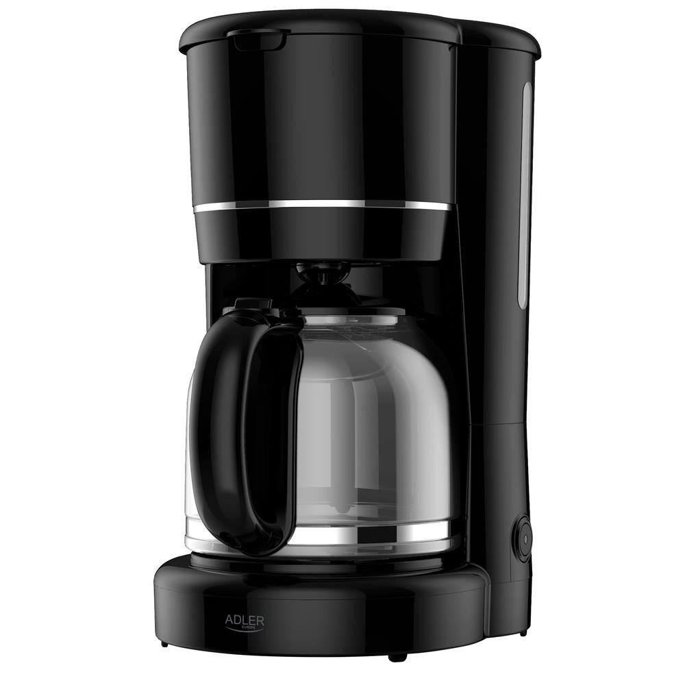 ADLER EUROPE Filterkaffeemaschine AD 4383b, Nylonfilter, Warmhaltefunktion, 1,5 l Glaskanne,Tropf-Stopp