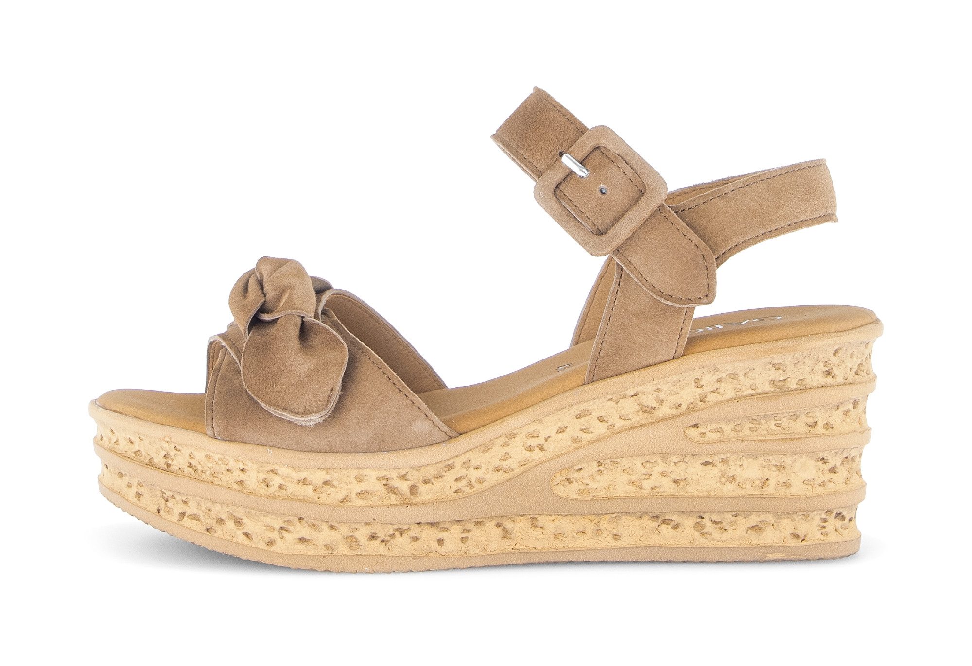 Gabor Keilsandalette Plateau, Riemchensandale Sommerschuh mit ZIerschleife günstig online kaufen