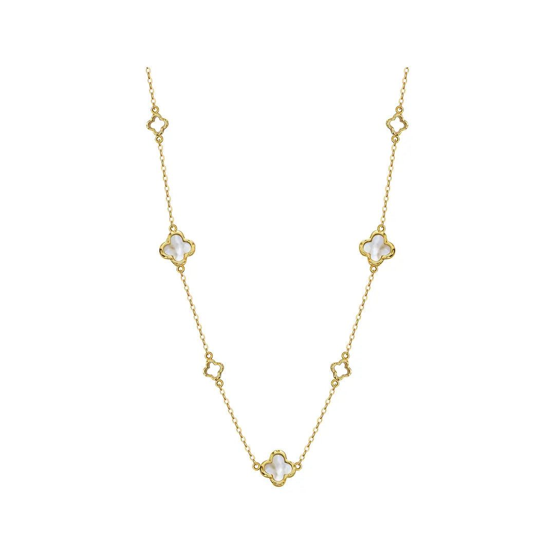 Suzan Gold Kette mit Anhänger Suzan Gold® 925 Silber Halskette Damen vergoldet mit