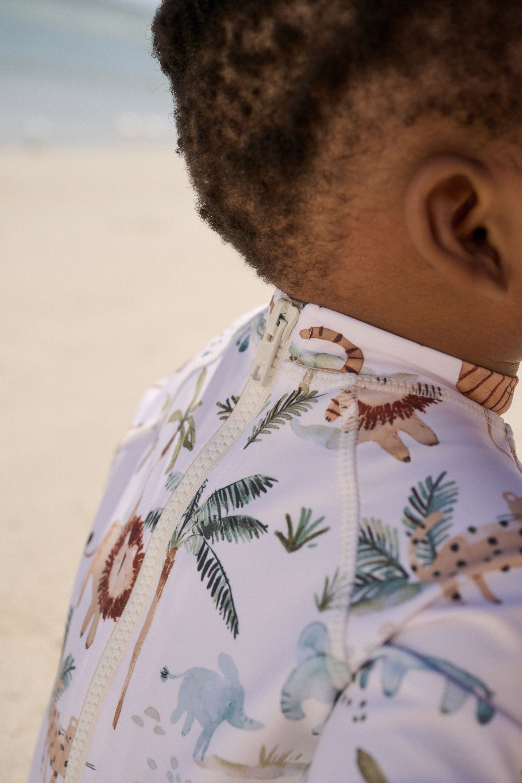 Next Badeanzug Sonnenschutz-Badeanzug und Mütze, Set (2-St)