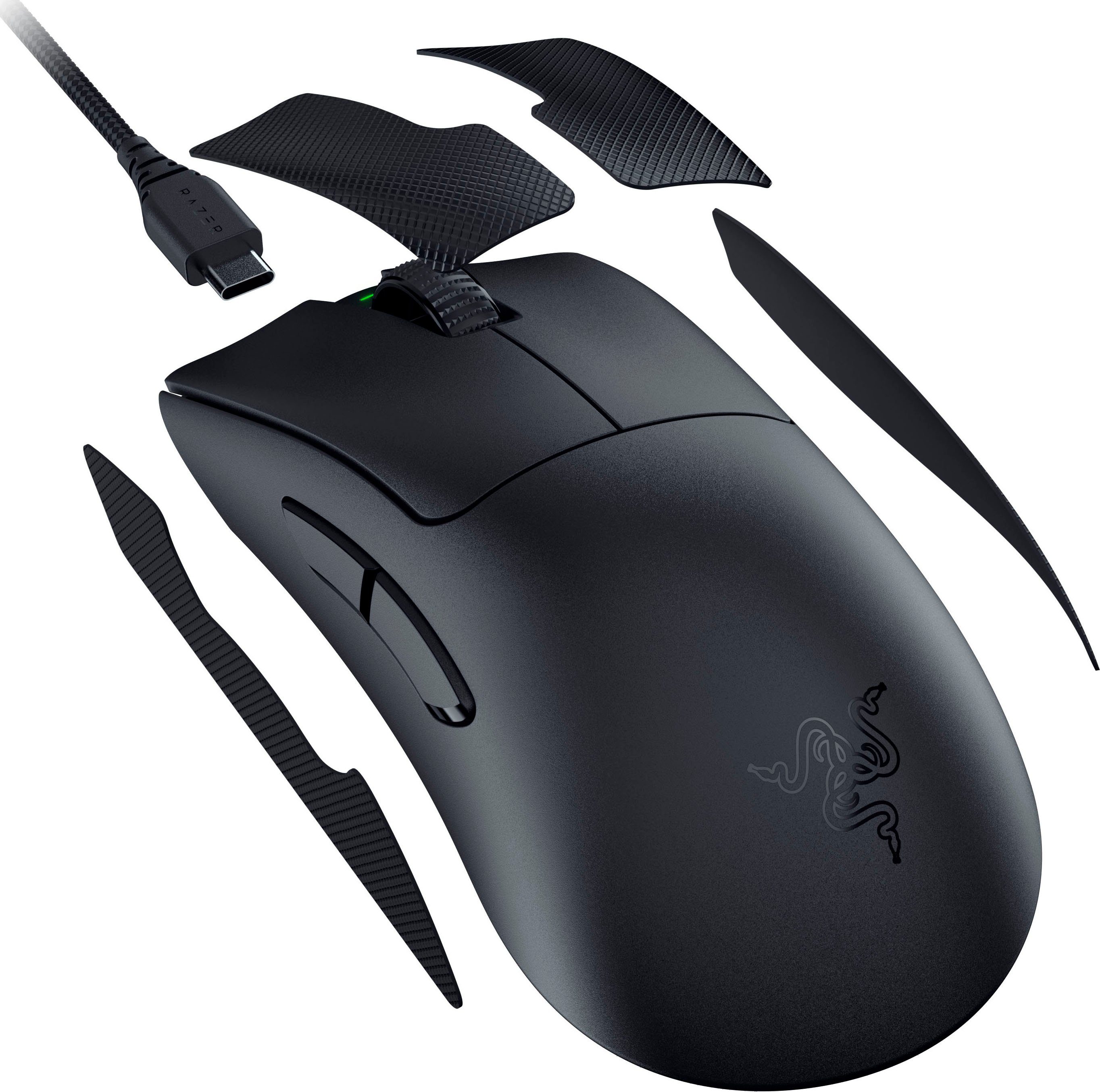 RAZER DeathAdder V3 Pro Gaming-Maus (RF Wireless, kabelgebunden)