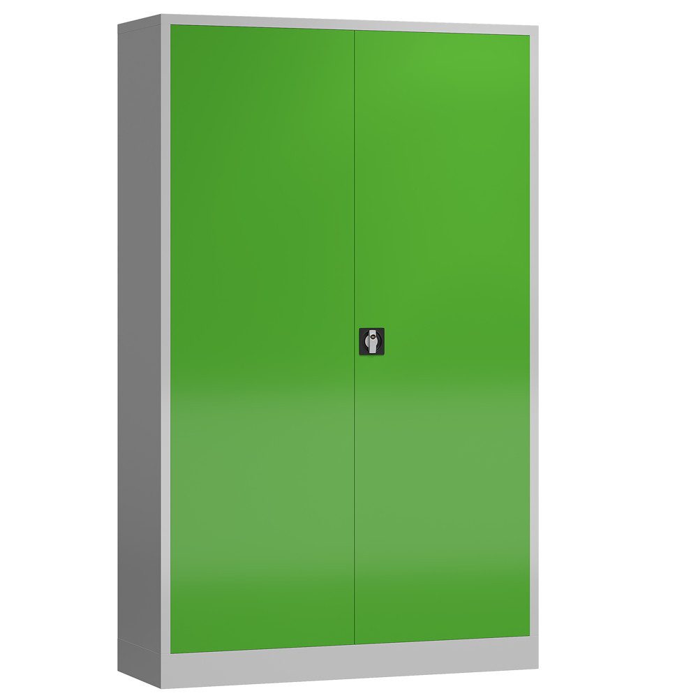 Steelboxx Mehrzweckschrank Metallschrank abschließbar Flügeltürenschrank 194,5 x 120 x 60 cm (1-St) Mehrzweckschrank abschließbar
