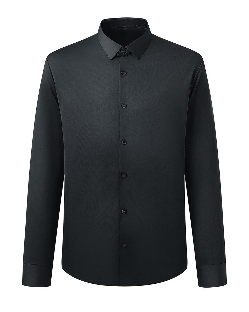 Allthemen Businesshemd bügelfrei Langarmhemd Herren hochelastisch Oberhemd günstig online kaufen