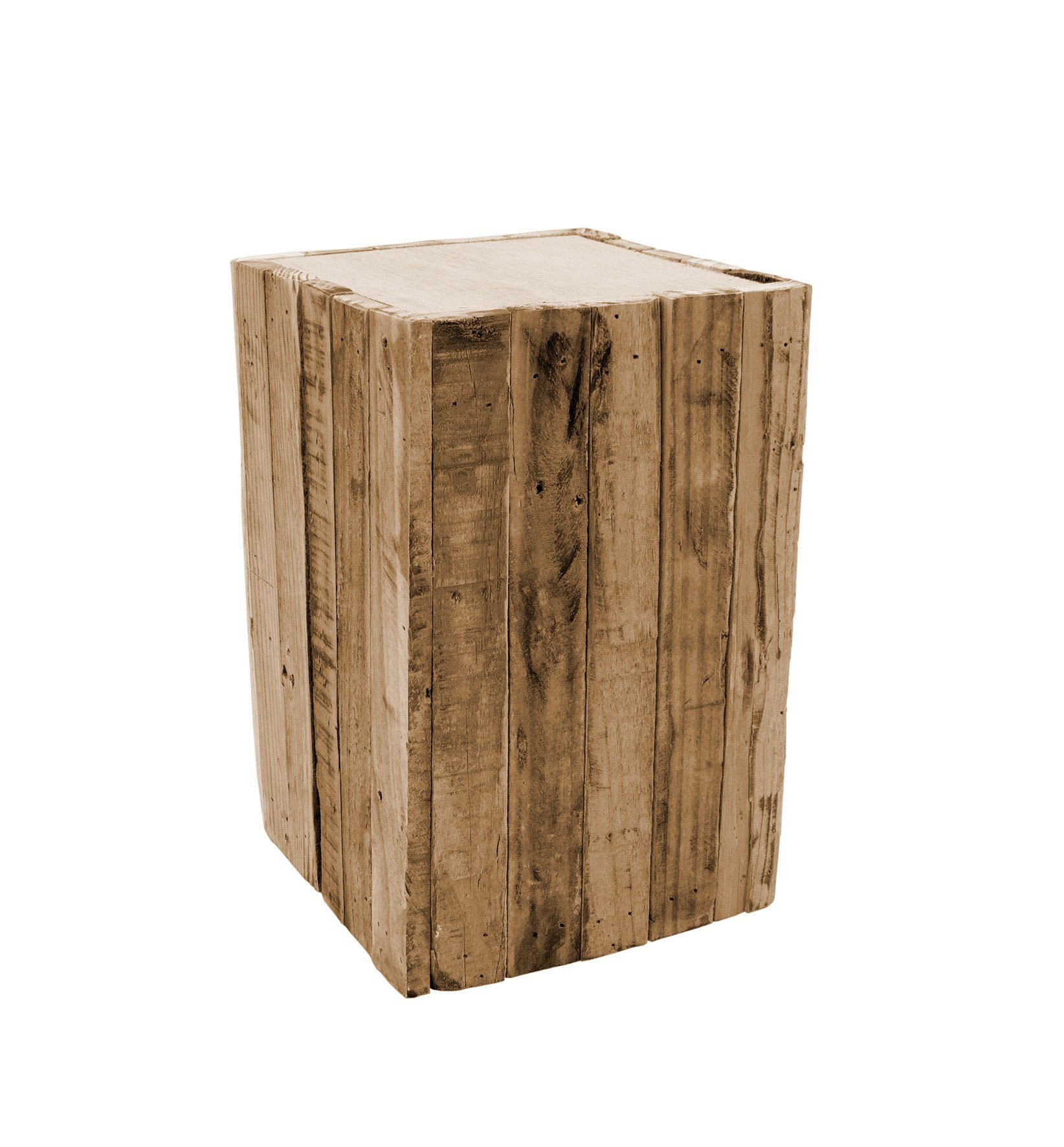 Spetebo Blumentisch Holz Sockel LEON - S - ca. 30x20 cm (Packung, 1-St., Ständer aus Holzlatten)