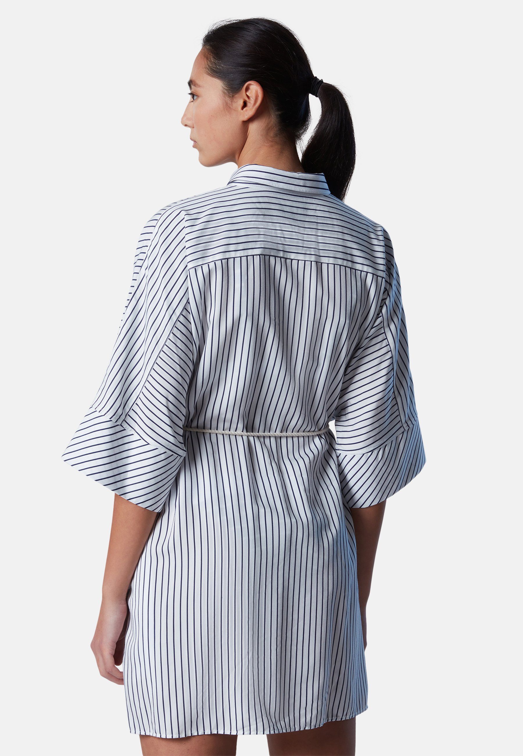 North Sails Shirtkleid mit Kimono-Hemdblusenkleid klassischem Gestreiftes Design