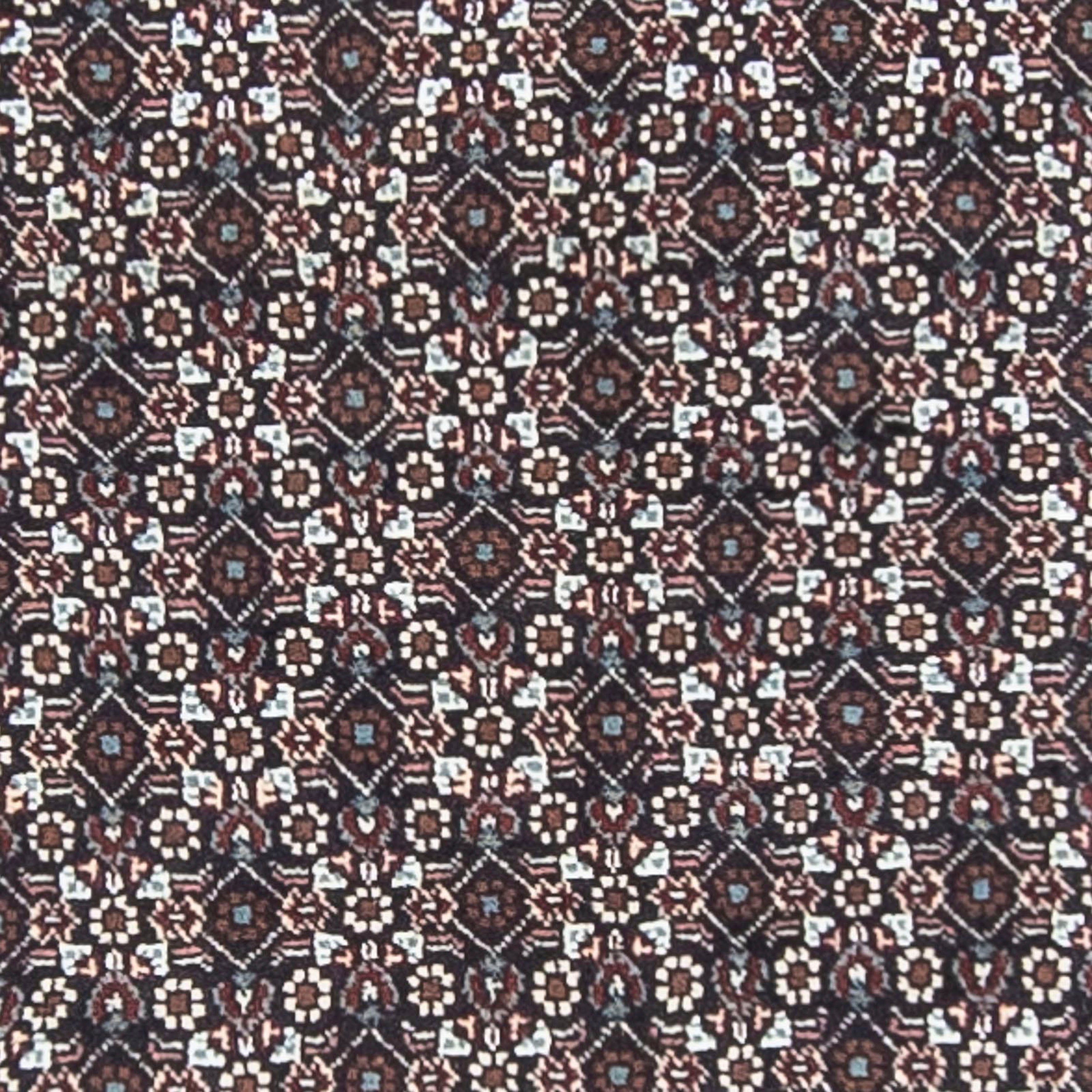 Orientteppich Perser - Täbriz rechteckig, Wohnzimmer, - mm, Handgeknüpft, cm morgenland, - mit Einzelstück x Zertifikat grau, 10 350 70 Höhe