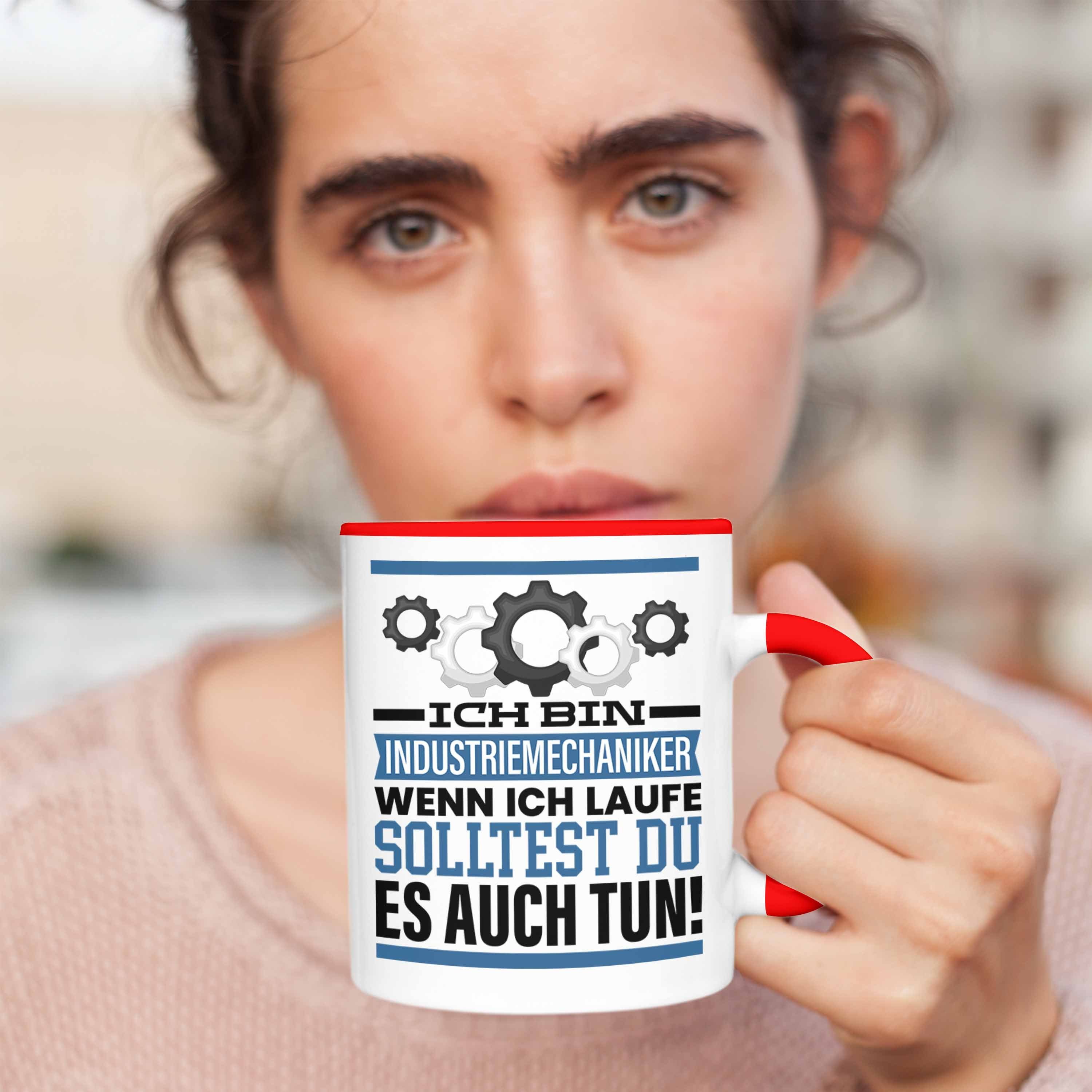 Trendation Tasse Männer Wenn Tasse Rot Industriemechaniker Ich Geschenkidee Geschenk Spruch