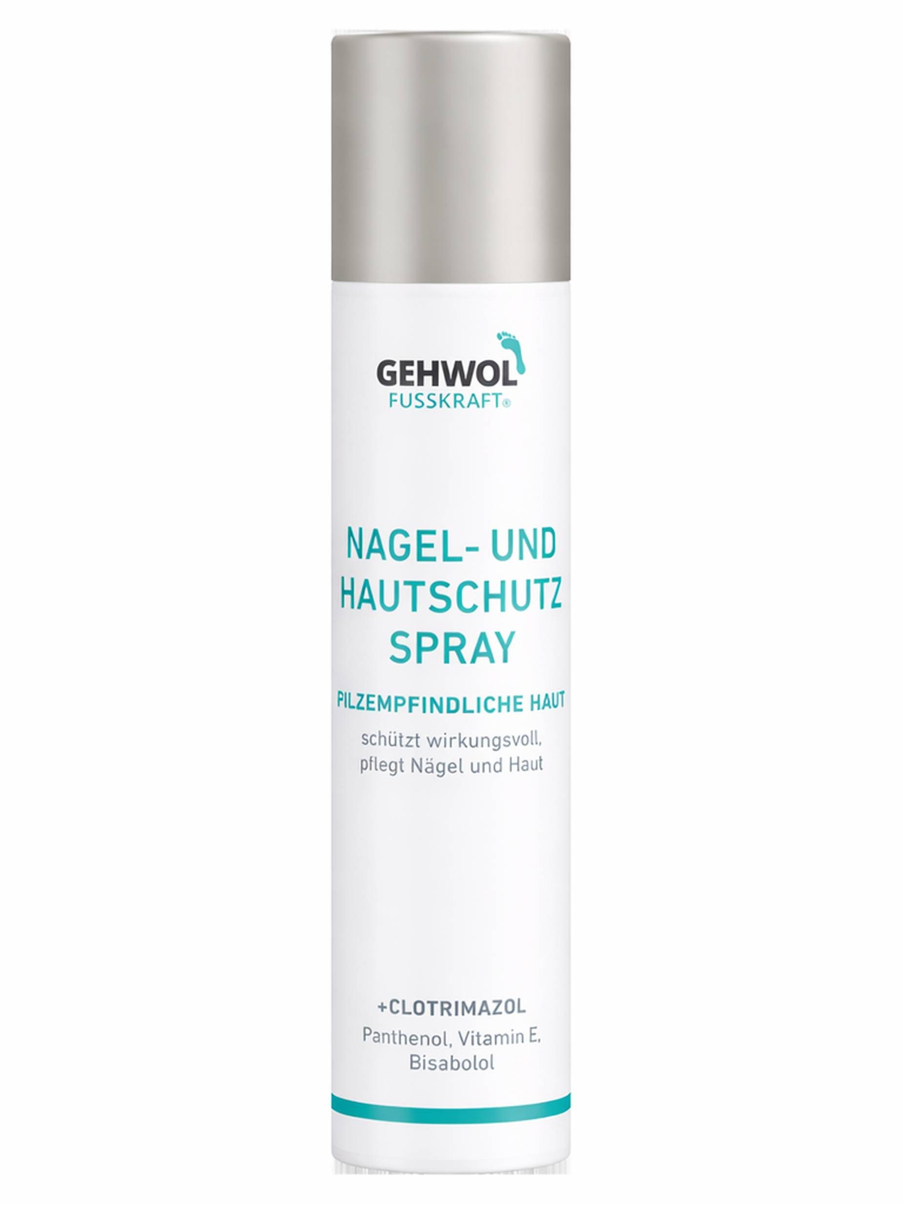 Eduard Gerlach GmbH Fußpflegespray GEHWOL Fusskraft Nagel- und Hautschutzspray (100 ml) - Pflege für Packung, pflegt Nägel und Haut, schützt vor Pilz, beruhigt sanft
