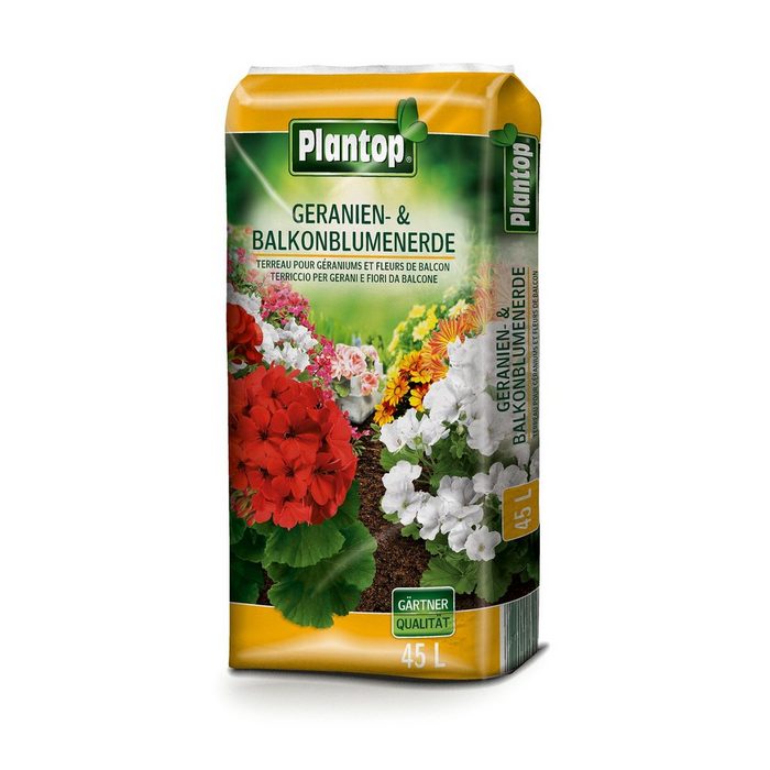 Plantop Blumenerde Geranien- & Balkonblumenerde 45 0 l Spezialerde (1-St)