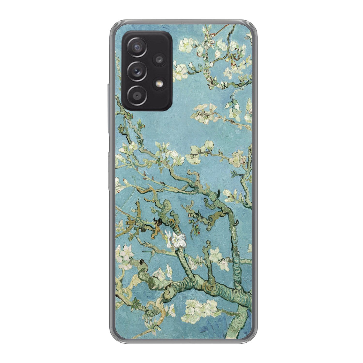 MuchoWow Handyhülle für Samsung Galaxy A33 5G Mandelblüte - Van Gogh - Kunst, Smartphone-Bumper, Print, Handy Schutzhülle Dünn