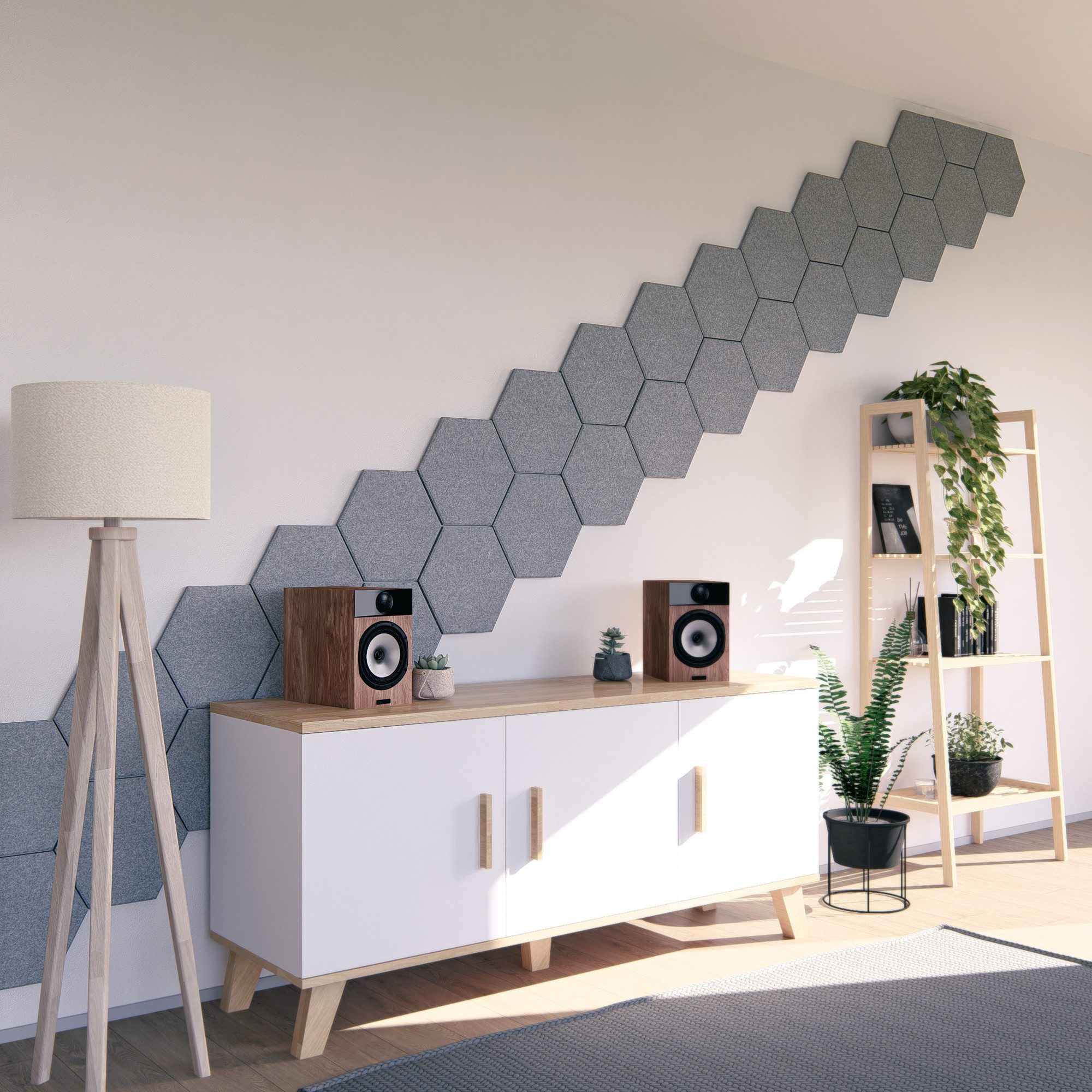 linovum Wandpaneel vilz Akustikplatten Schallabsorber Hexagon günstig online kaufen