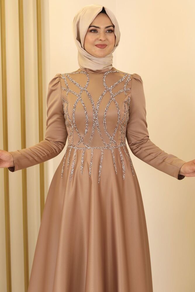 fashionshowcase Satinkleid Maxikleid in Satinoptik mit günstig online kaufen