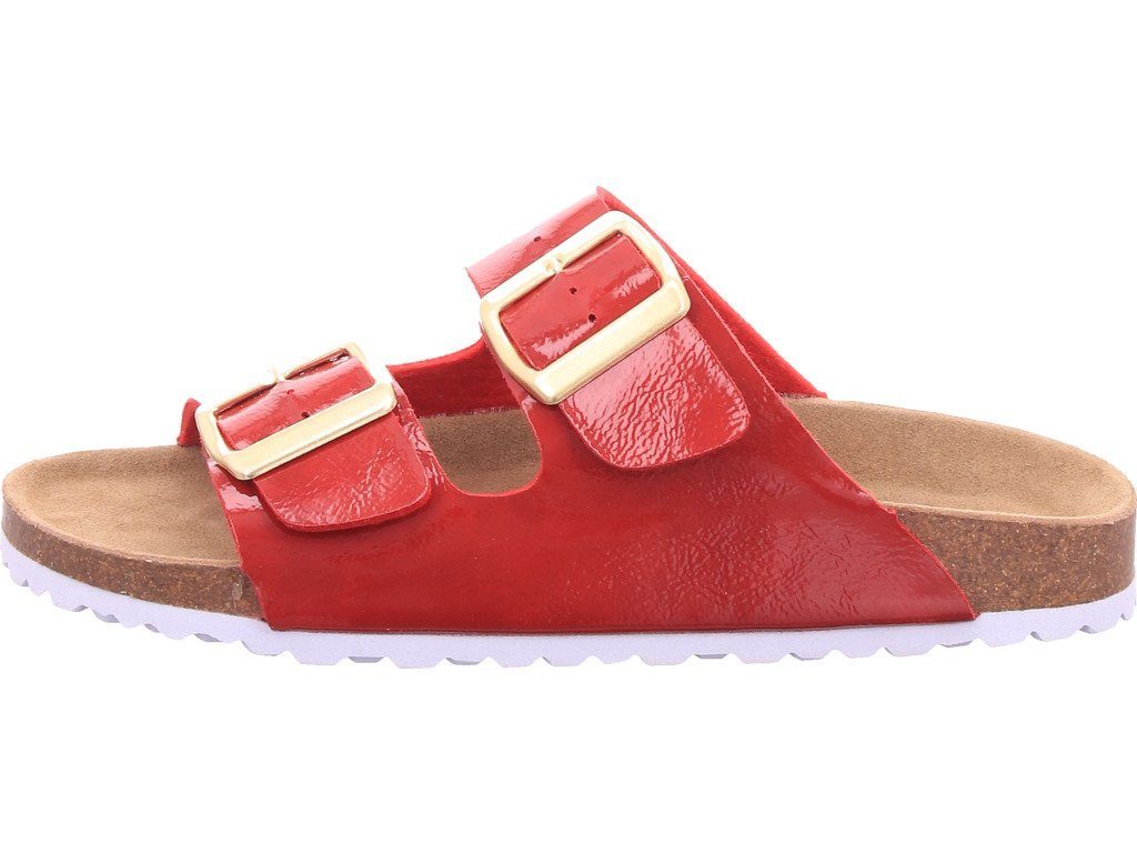 Clogs Damen 274308000/507 Hausschuhe Bio Damen Slipper Indigo flach Sandalen rot Pantolette indigo Pantolette