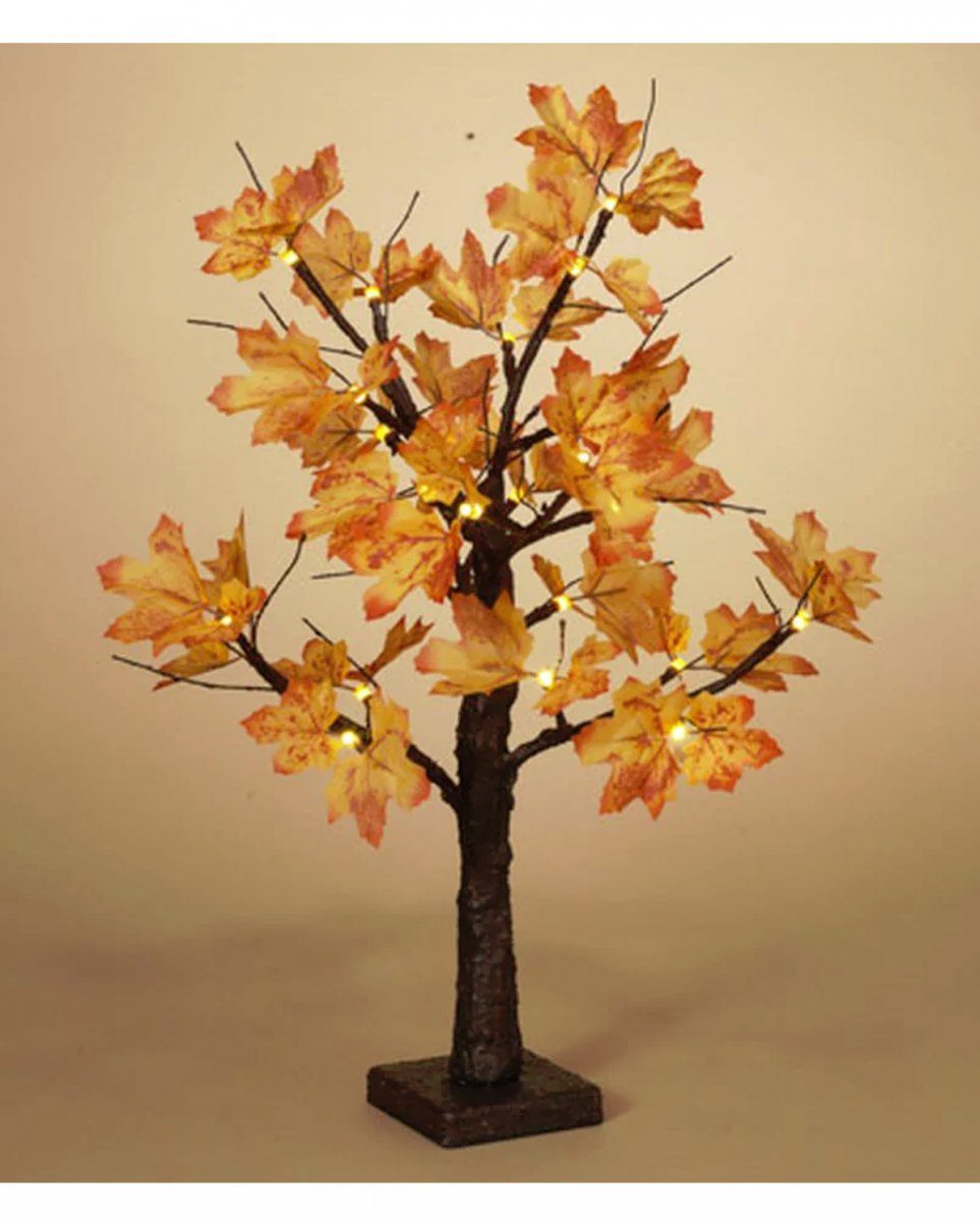 Horror-Shop Dekofigur Leuchtender Herbst Baum mit 24 LED´s & Timer Funkt | Dekofiguren
