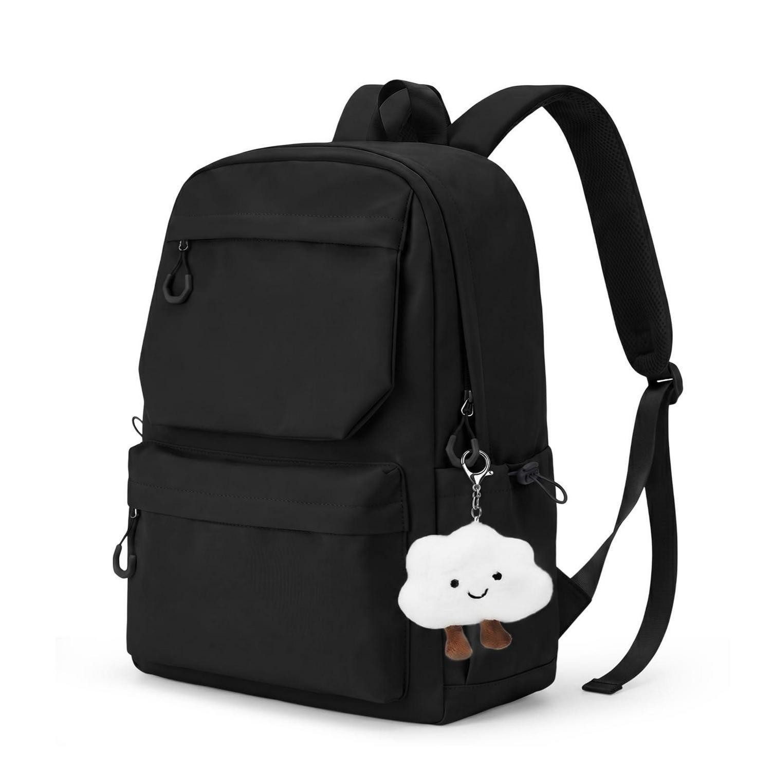LuxusKollektion Schulrucksack Rucksack Teenager Mädchen 15,6 Zoll Schwarz