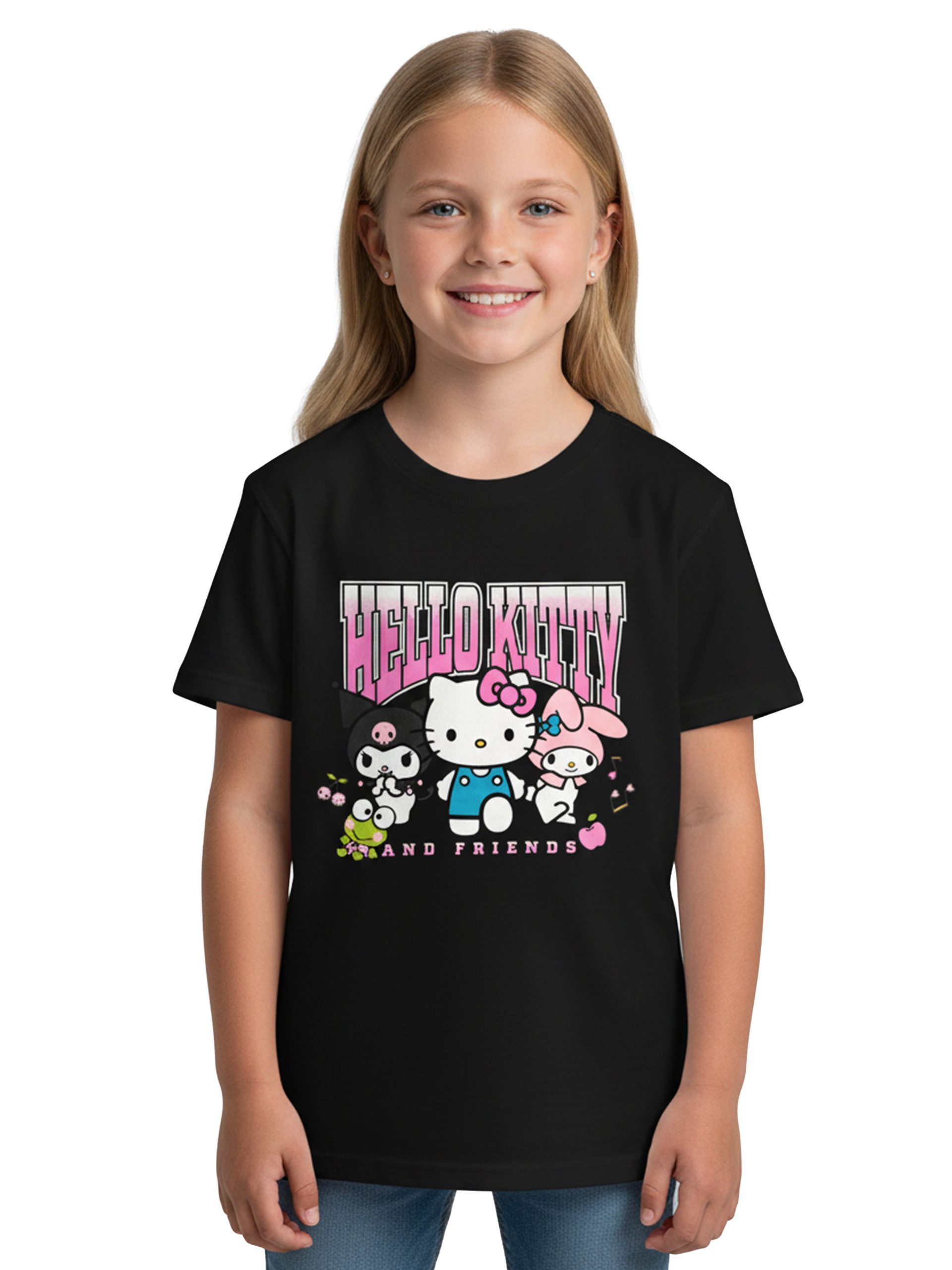 United Labels® T-Shirt Hello Kitty T-Shirt Friends Shirt Oberteil kurzärmlig Kitty and Friends