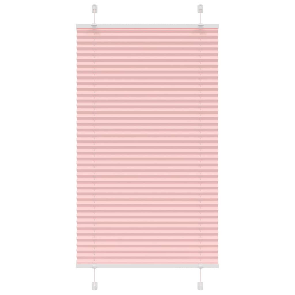 vidaXL Jalousie 80 x 100 cm Plissee Rosa 80x100 cm Stoffbreite 79,4 cm Polyester