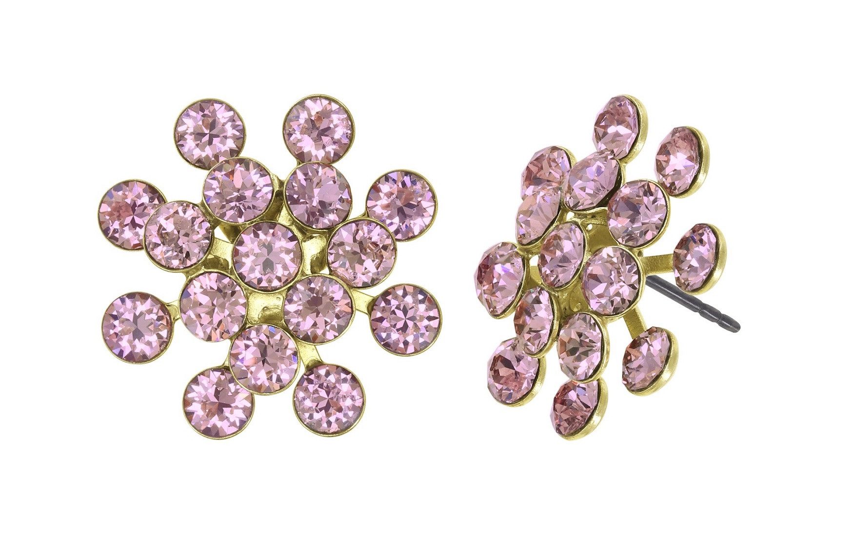 KONPLOTT Paar Ohrstecker Konplott: Ohrstecker Magic Fireball shinny brass