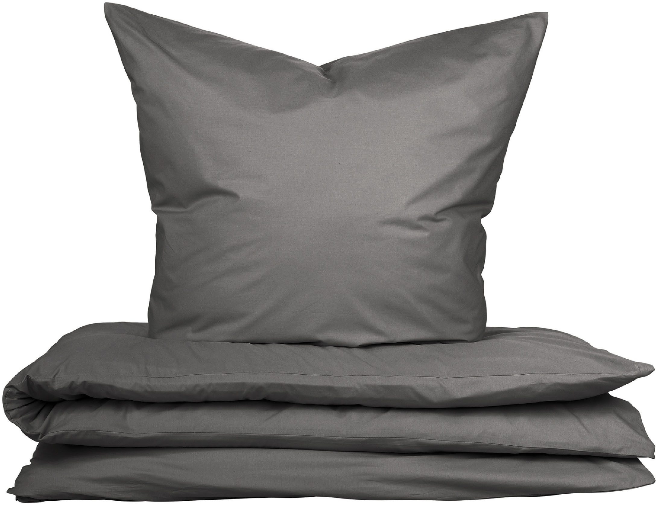 uncover by SCHIESSER Bettwäsche Soho aus weicher Baumwolle in gedeckten Uni-Farben, Renforcé, 2 teilig, Made in Green
